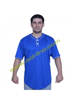 Royal Micro Fiber Jerseys With White Piping